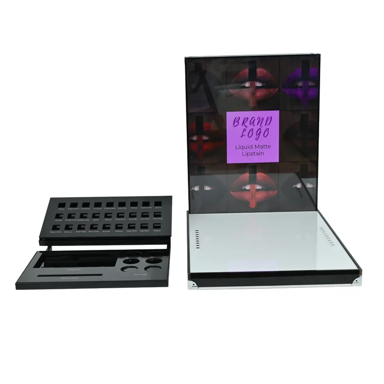 Countertop Led Acrylic Makeup Lipstick Display Stand