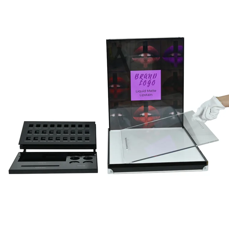 Countertop Led Acrylic Makeup Lipstick Display Stand