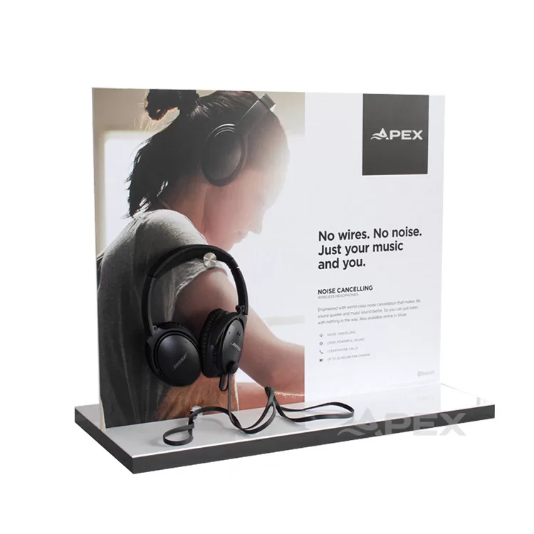 Brand Store Counter Earphones Headphone Display Stand