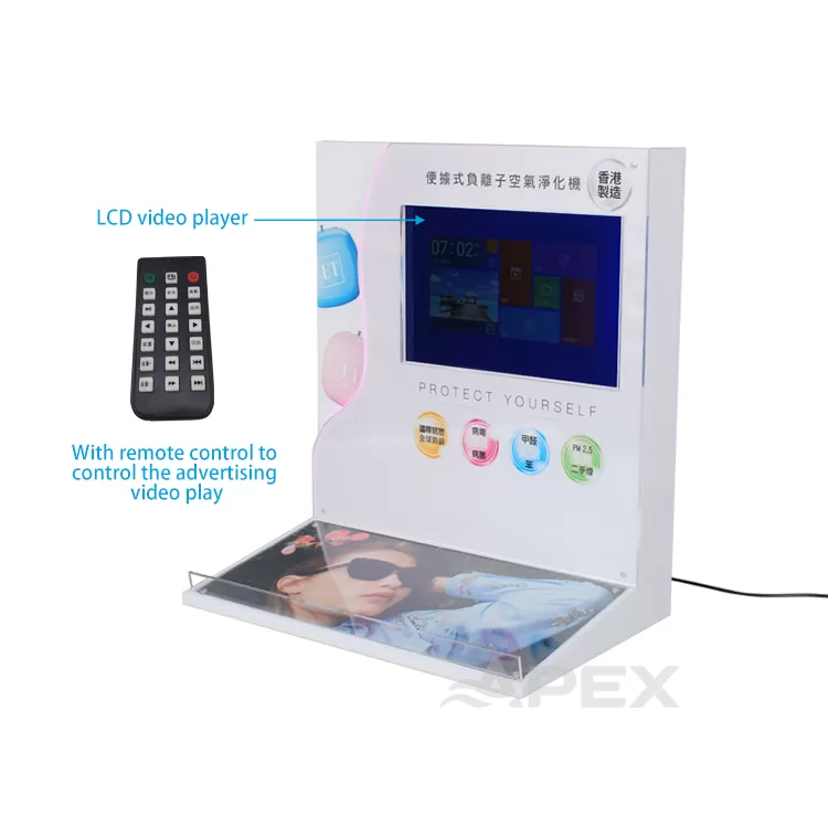 Lcd Screen Acrylic Counter Top Display For Air Purifier