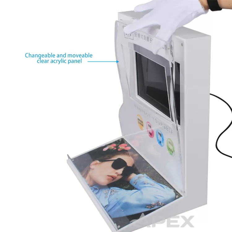 Lcd Screen Acrylic Counter Top Display For Air Purifier