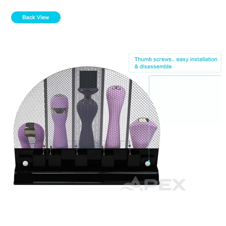 Sex Toy Acrylic Desktop Display Stand With Anti-Theft Rope