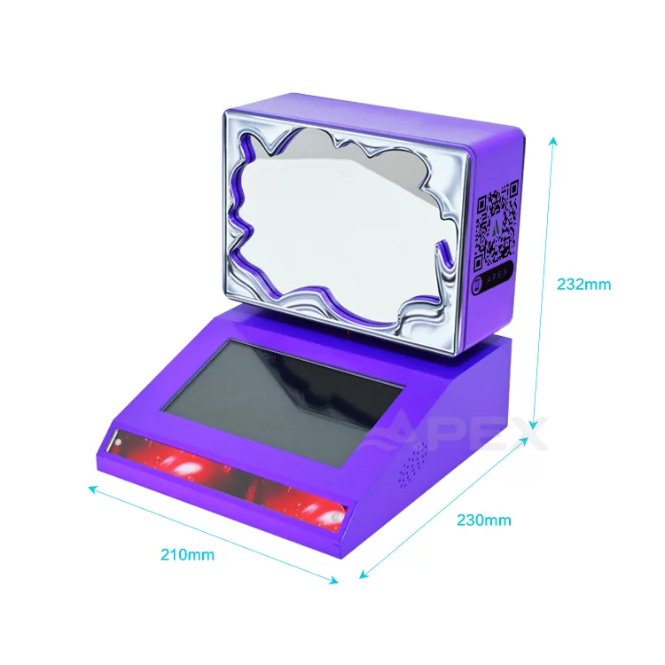 Desk Top Lcd Screen Acrylic Wireless Earphone Counter Display