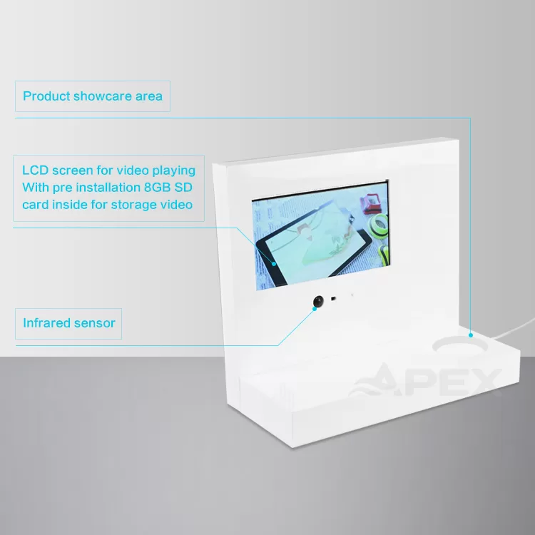Table Top Smart Lcd Screen Acrylic Display Stands For Vapes