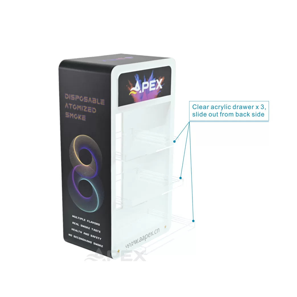 Retail Store 3 Layers Electronic Cigarette Display Stand