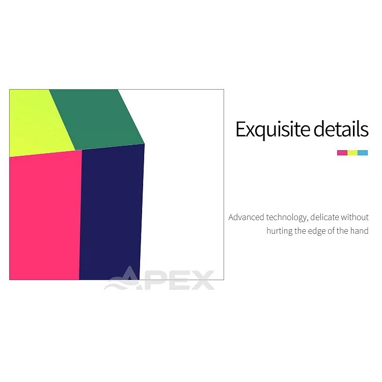 Transparent Cyan Magenta Yellow Multi Color Acrylic Cube