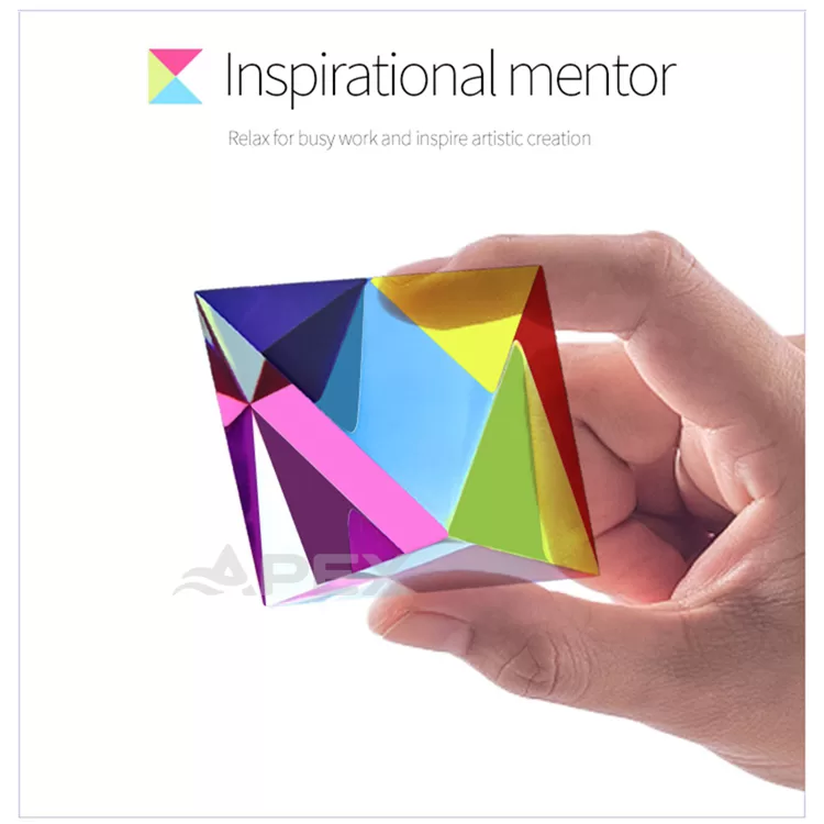 Creative Gifts Small Octahedron CMY Acrylic Cube For Kids Toy