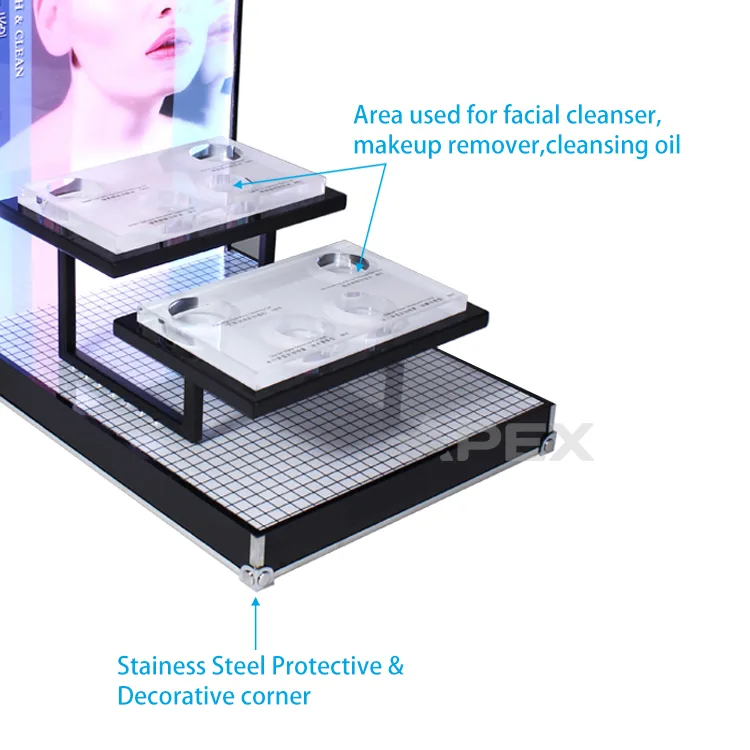 Custom Countertop Acrylic Skin Care Display