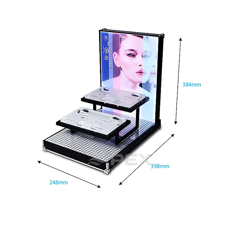 Custom Countertop Acrylic Skin Care Display