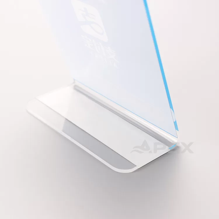 Custom Printing Desktop Slant Back Acrylic Sign Holder