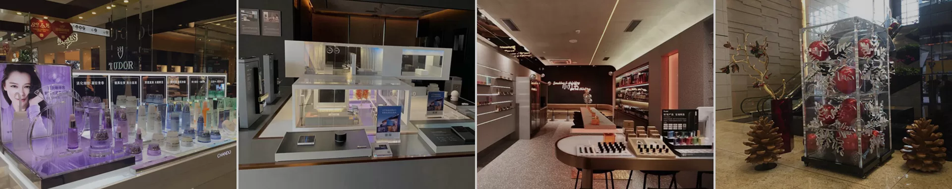 2 in 1 Acrylic Countertop Vape Display Rack with Led