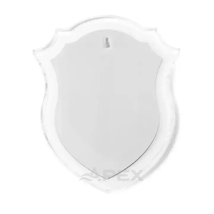 Shield Acrylic Trophy Awards Custom Wall Mounted