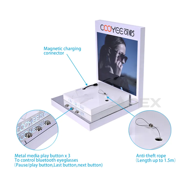 Smart Audio Eyewear Glasses Display Acrylic Eyewear Display