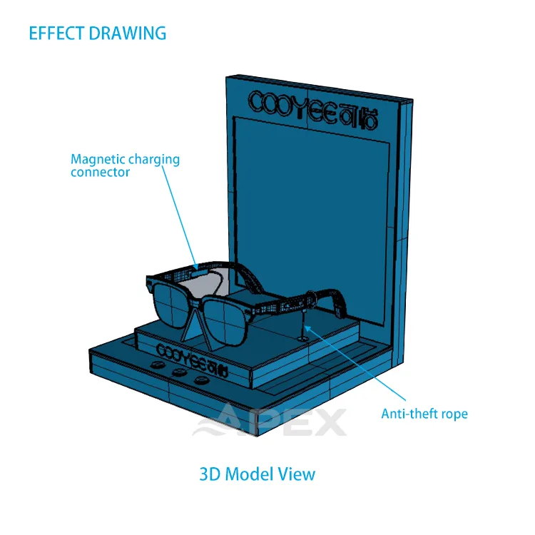 Smart Audio Eyewear Glasses Display Acrylic Eyewear Display
