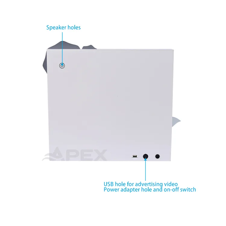 Countertop Acrylic Cosmetic Display Stand With Lcd Screen