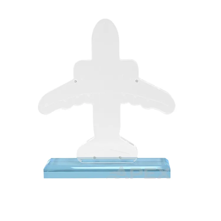 Custom Blank Clear Acrylic Trophy Trophies Awards Stand