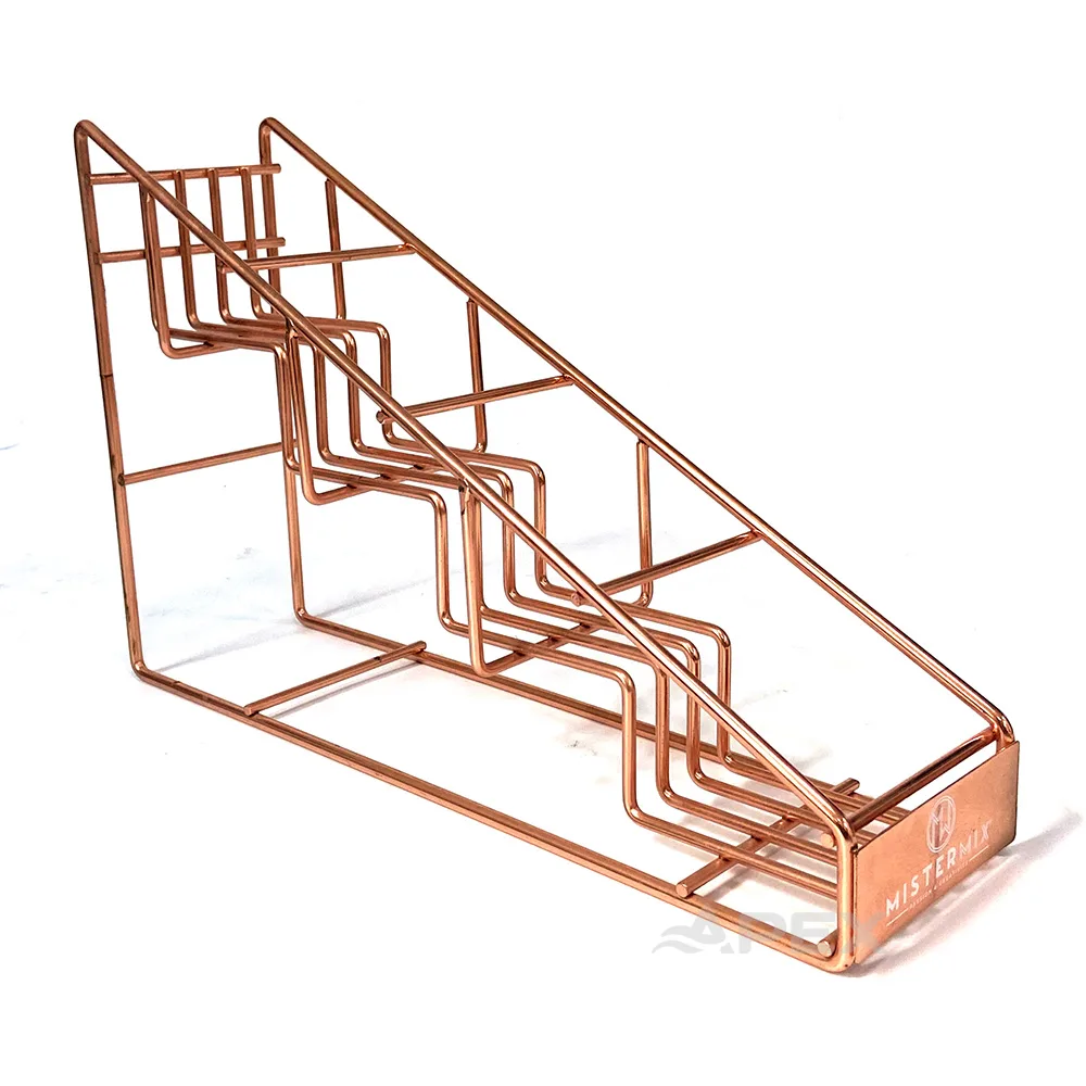 Custom Metal Drink Wine Beverage Retail Whiskey Wine Shelf