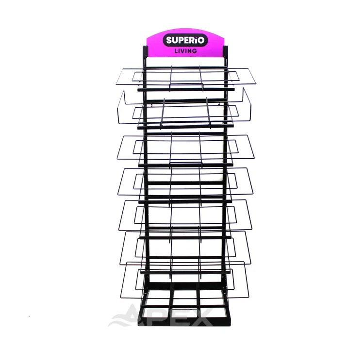 Custom Floor Standing Door Mat Display Stand Retail