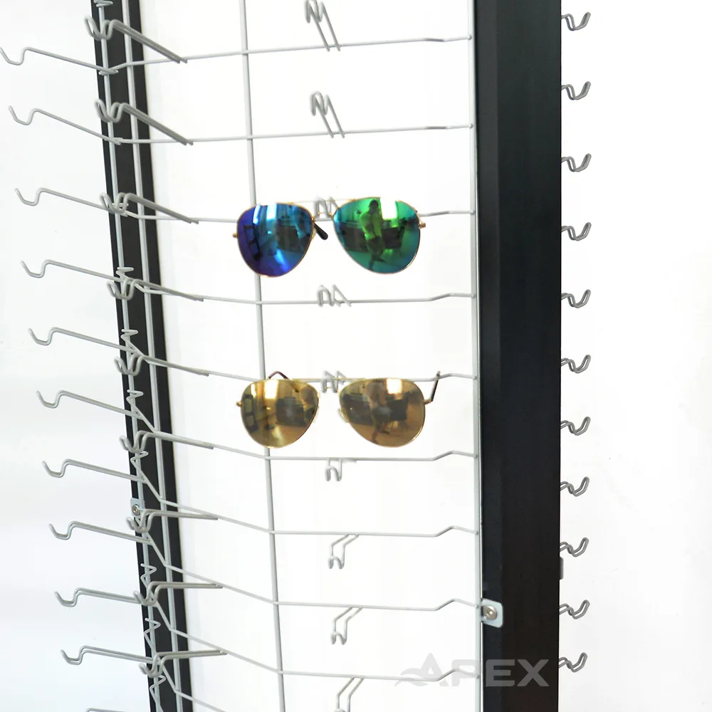 Customize Eyeglasses Display Shelf Metal Floor Eyewear Display