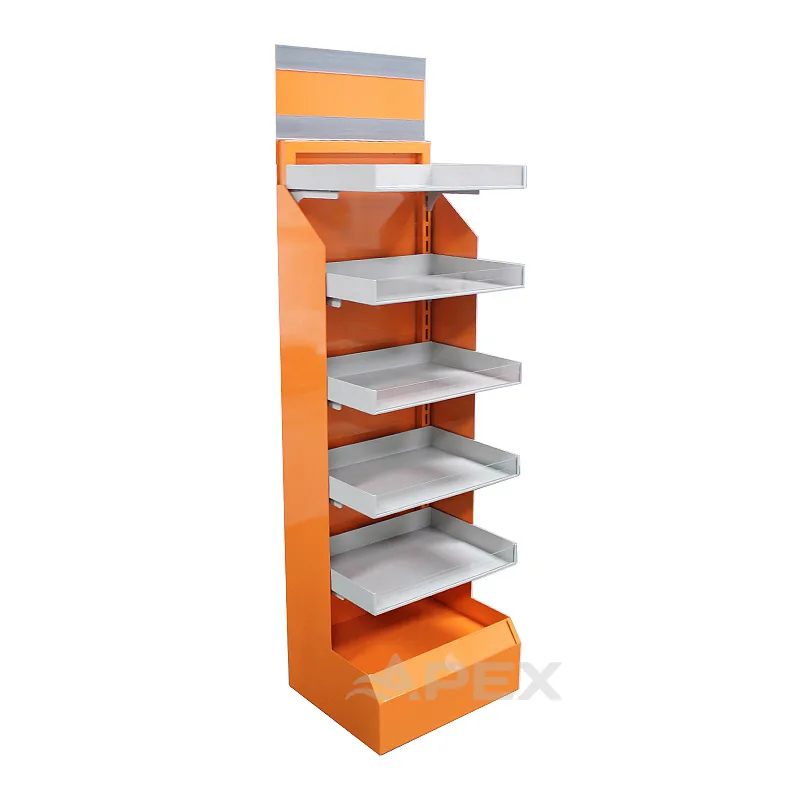 Advertising Fashion Metal Display Product Floor Stand Rack