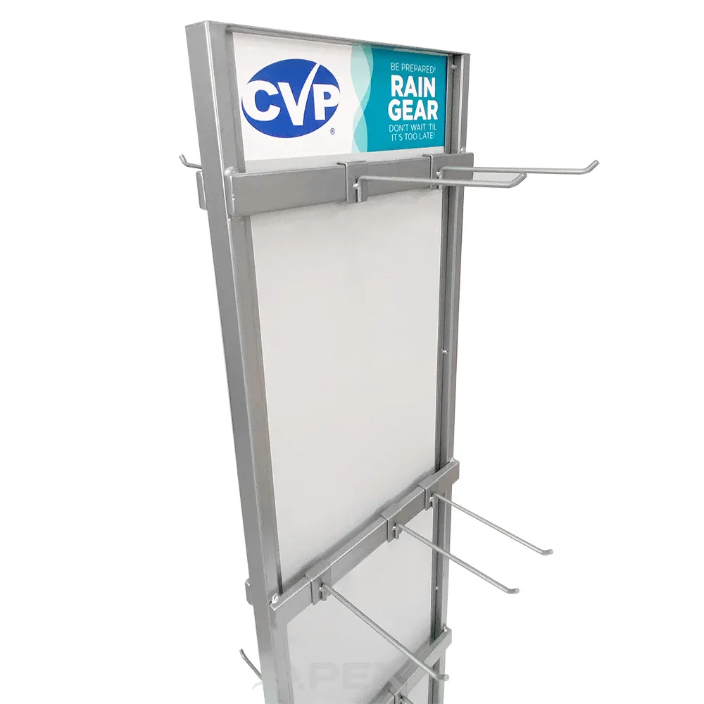 Universal Retail Shop Metal Umbrellas Display Stand With Wheel