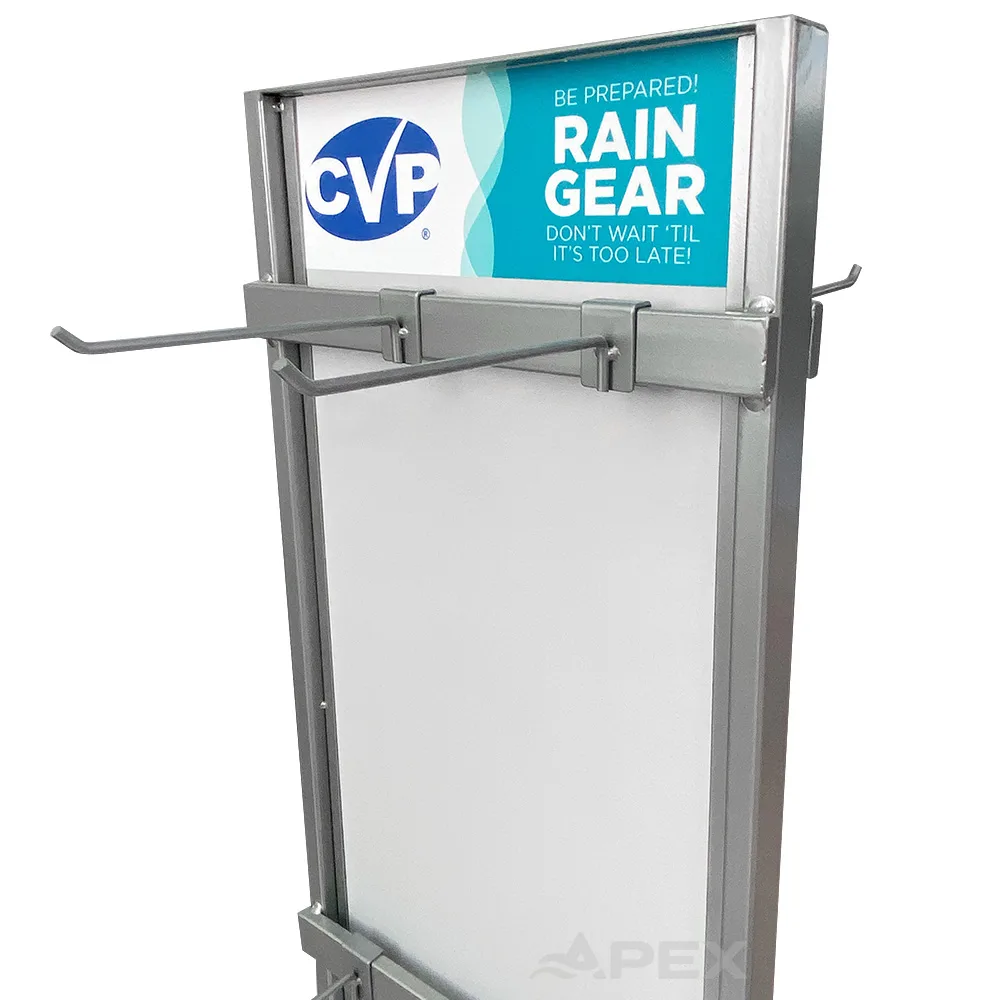 Universal Retail Shop Metal Umbrellas Display Stand With Wheel
