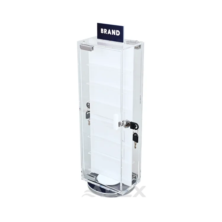 Fashion Two Sided Rotating Clear Jewelry Display Stand