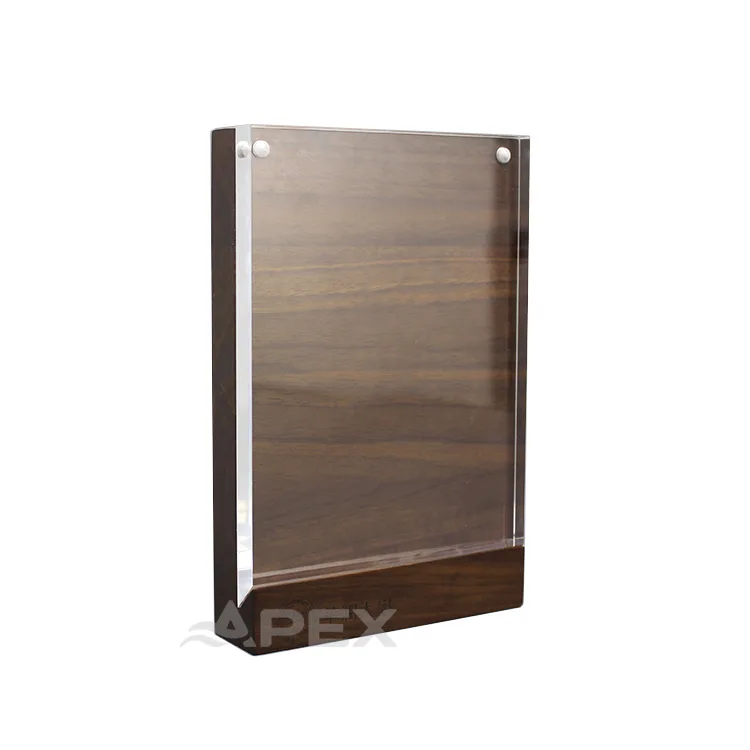 High Quality Tabletop Menu Sign Holder Magnetic Acrylic Sign Holder