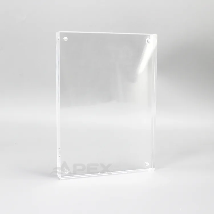 Custom Clear Acrylic Sign Holder Table Menu Display