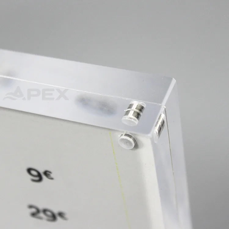 Custom Clear Acrylic Sign Holder Table Menu Display
