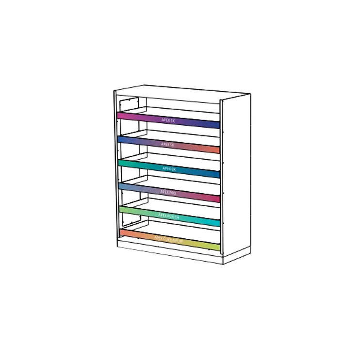 Custom Metal RGB Led Light Metal Floor Standing Display Cabinet