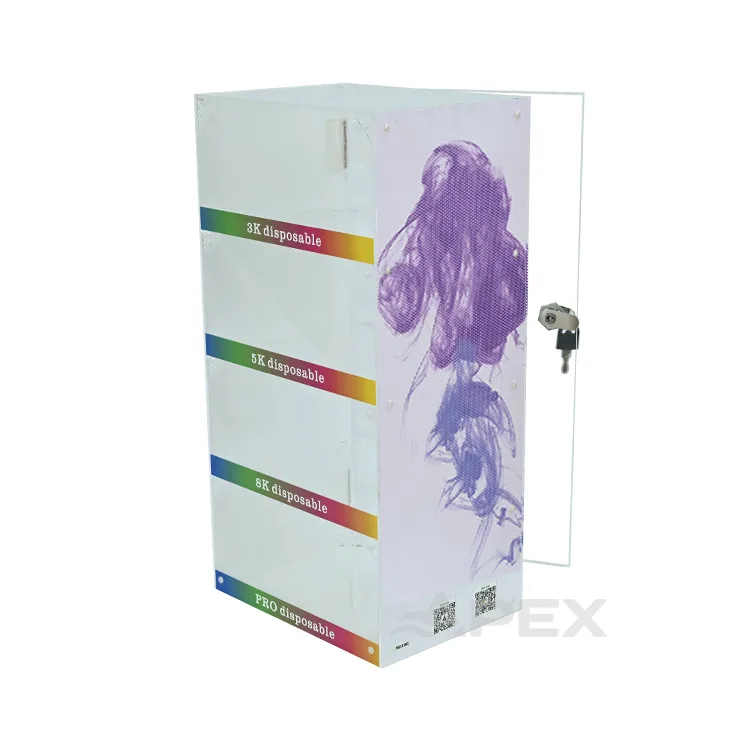 Acrylic Smoke Display Stand Custom Retail Store Display Rack with Lock