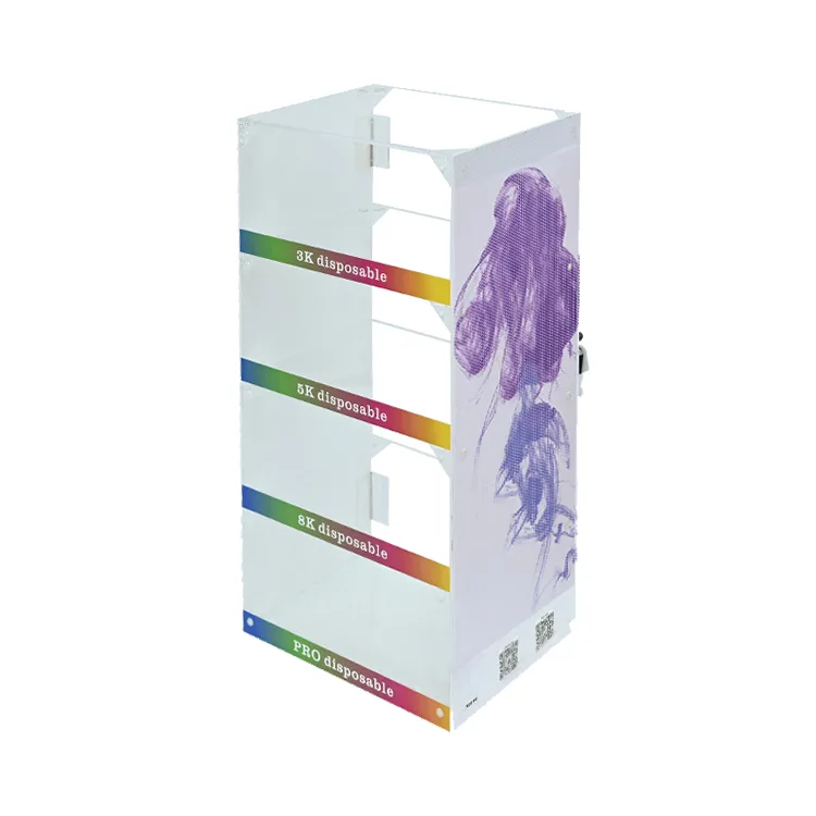 Acrylic Smoke Display Stand Custom Retail Store Display Rack with Lock