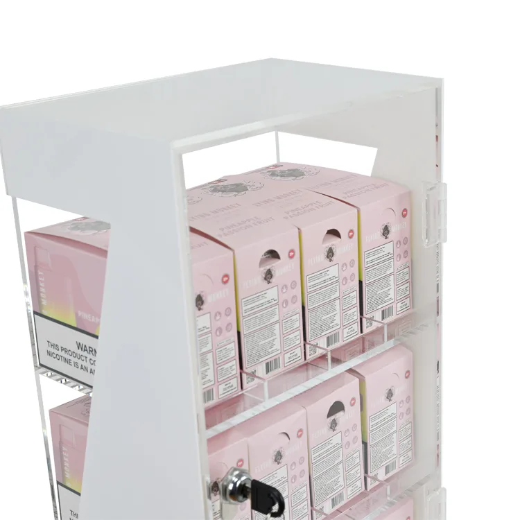 Custom Acrylic Smoke Shop Display Stand Countertop Clear Display Racks
