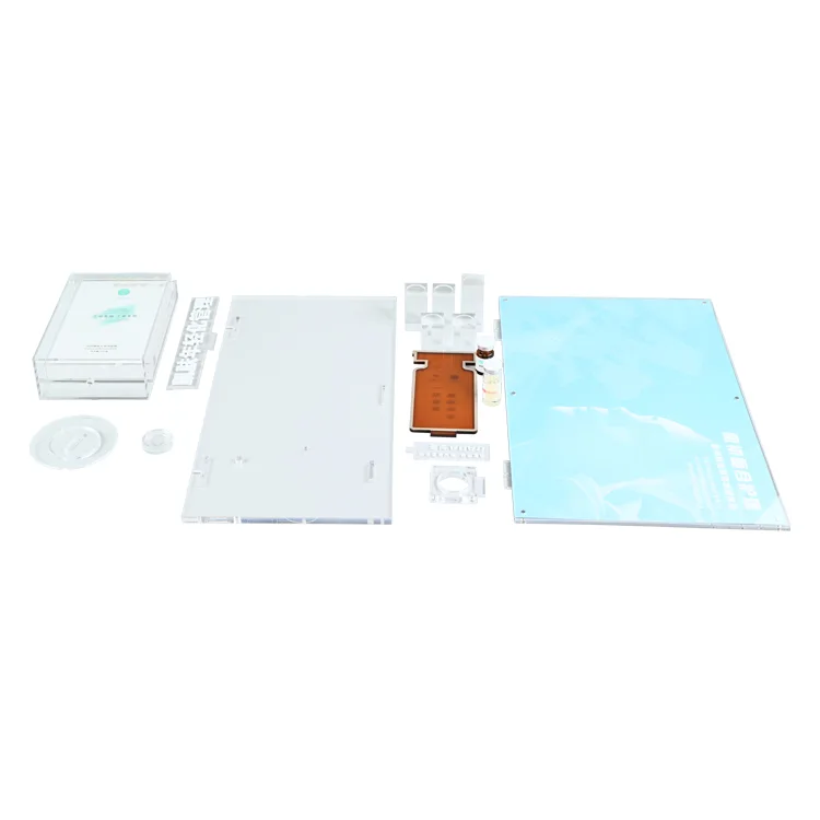 Benutzerdefinierter 3D-Textmarken-L-förmiger Hautpflege-Acryl-Arbeitsplatten-Displayständer