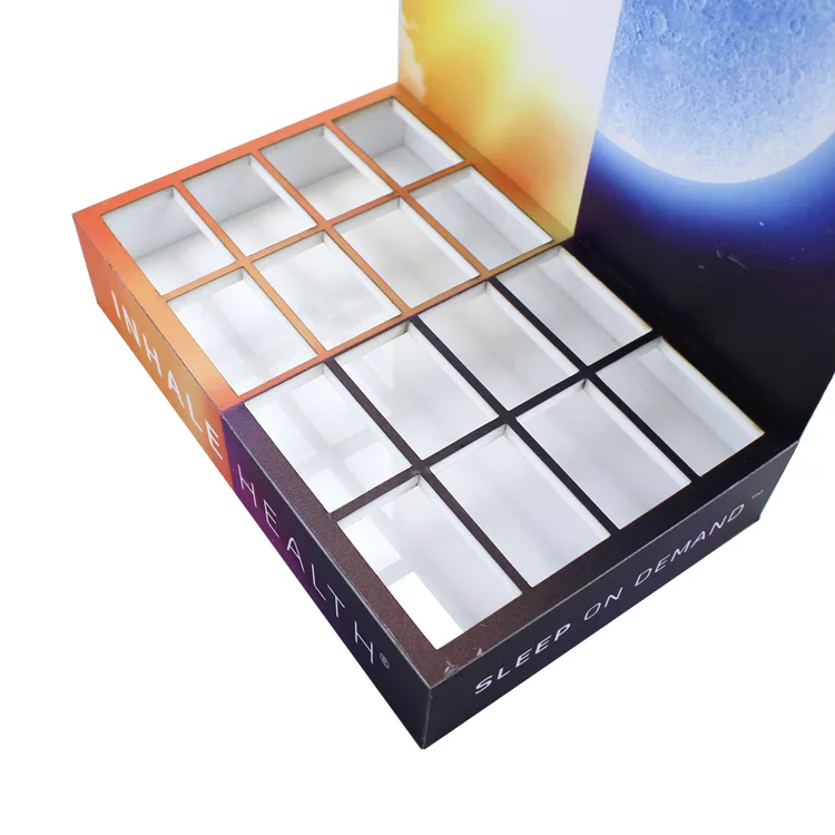 Custom L Shape Acrylic E-cigarette Sample Station Countertop Display Rack