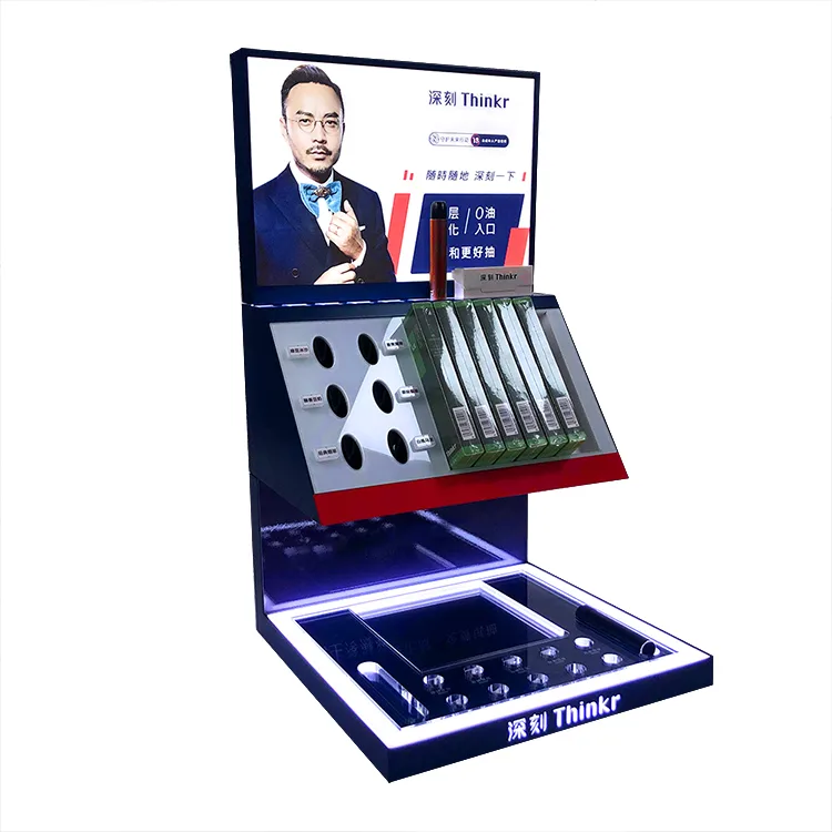 Desktop Acrylic Display Stand Promotion Desk Display For E-cigarette