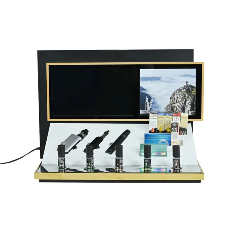 APEX Intelligent Countertop Acrylic E-cigarette Display Stand with Lcd Screen