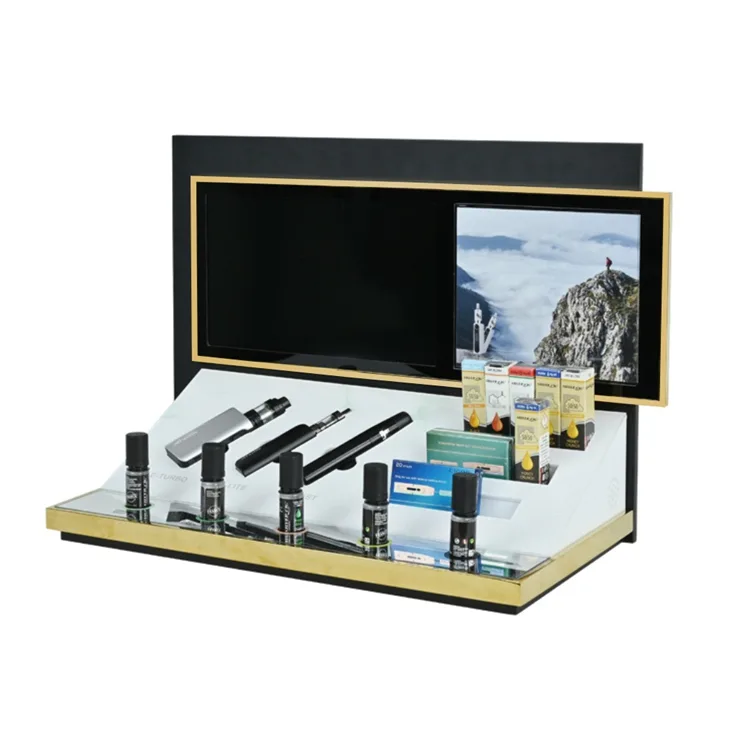 APEX Intelligent Countertop Acrylic E-cigarette Display Stand with Lcd Screen