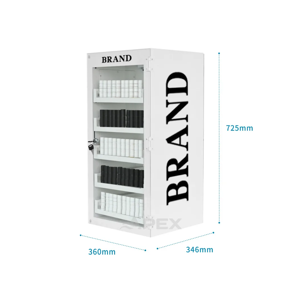 5 Tiers Metal Tobacco Display Stand Counter Top Display Rack