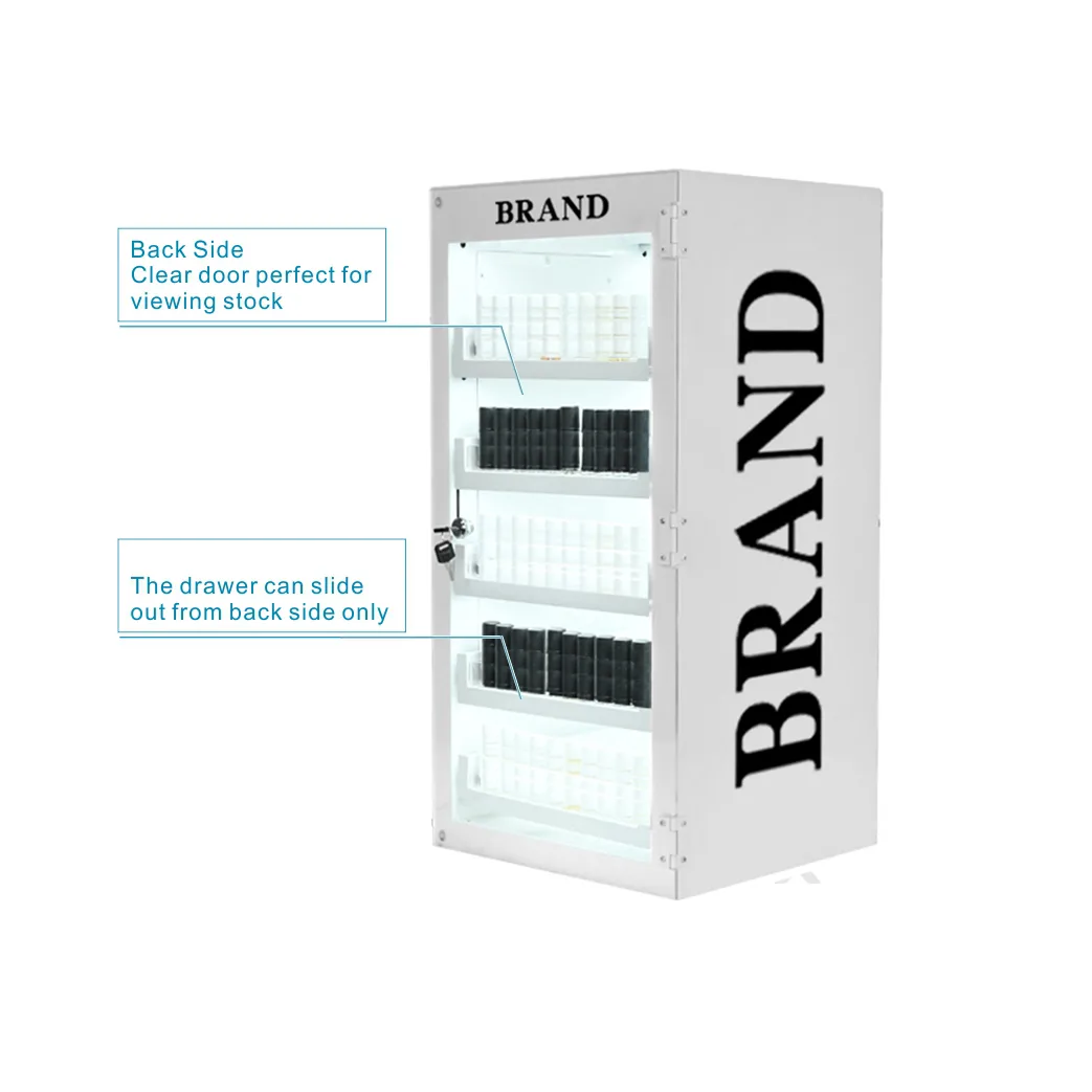 5 Tiers Metal Tobacco Display Stand Counter Top Display Rack