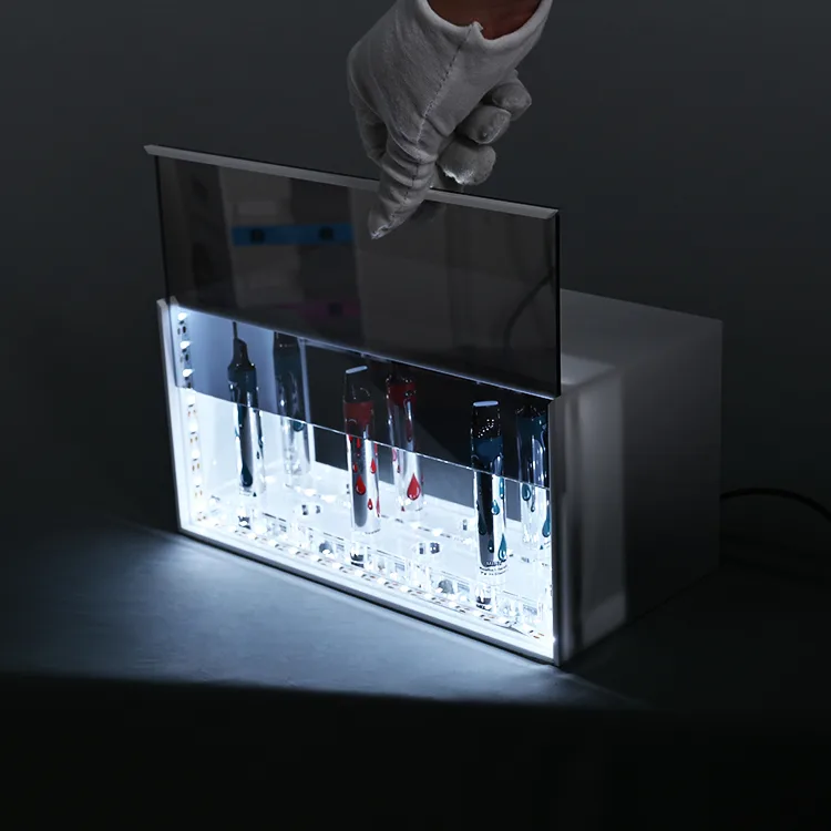Portable Led Countertop E-cigarette Display Stand with Infinity Mirror