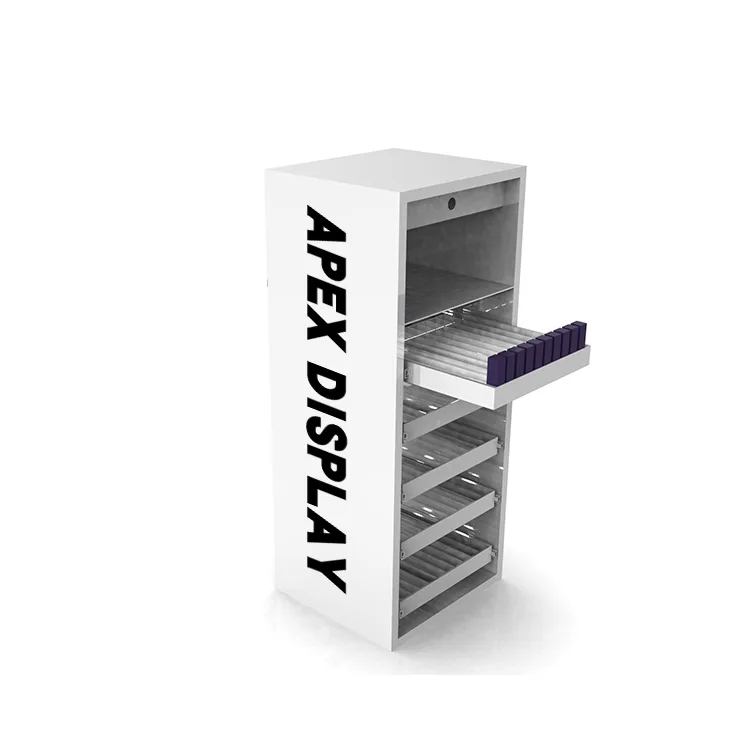5 Tiers Metal Tobacco Display Stand LCD Screen Display Rack
