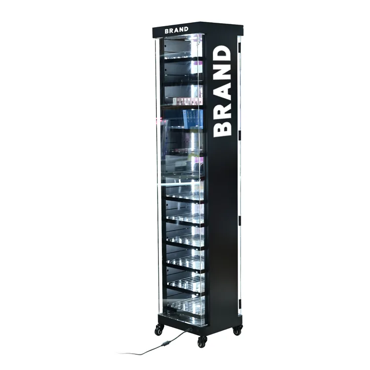 Çok Katlı Ayaklı Elektronik Sigara Teşhir Dolabı Tütün Teşhir Standı