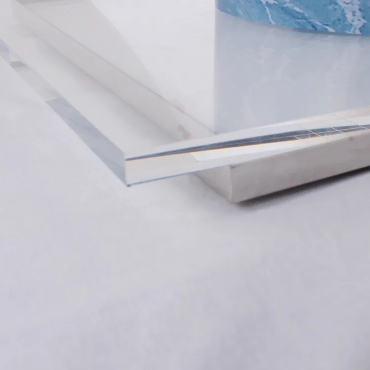 Stainless Steel Frame L-shaped Acrylic Cosmetics Display Rack with Led