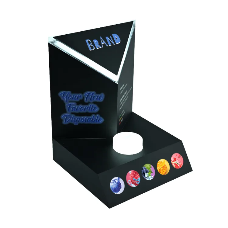 Custom Portable E-cigarette Sample Display Rack with Led Light