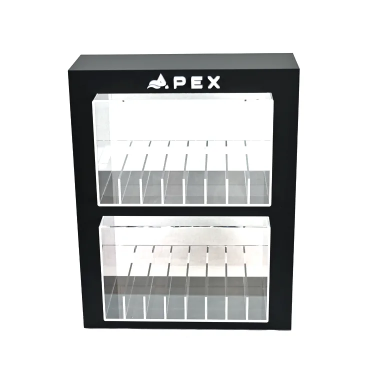 2 Tiers Tobacco Counter Top Acrylic Smoke Display Rack