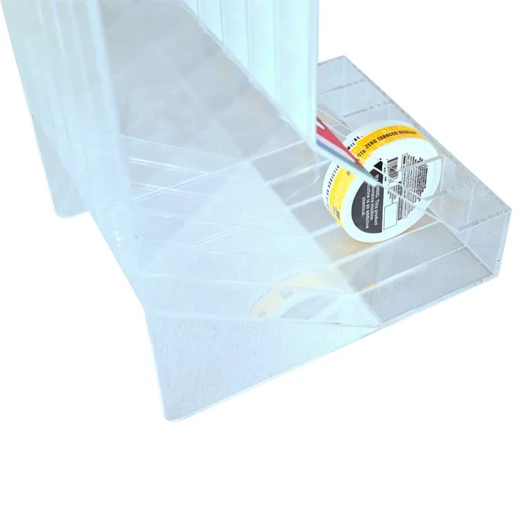 Acrylic Countertop Automatically Forward Pouch Display Rack