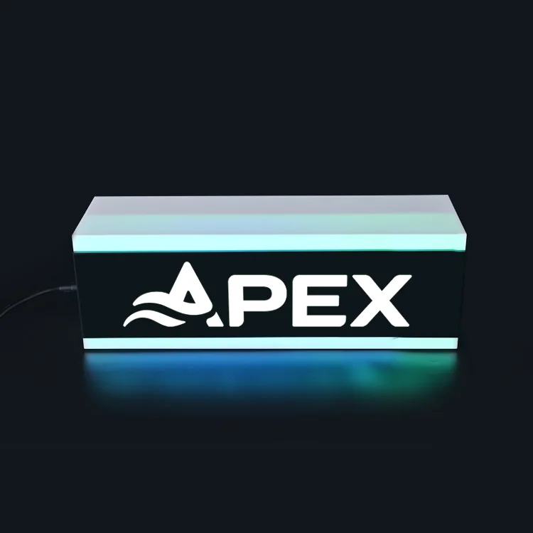 Custom E-cigarette acrylic Logo Sign Advertising Light Box with Led Light