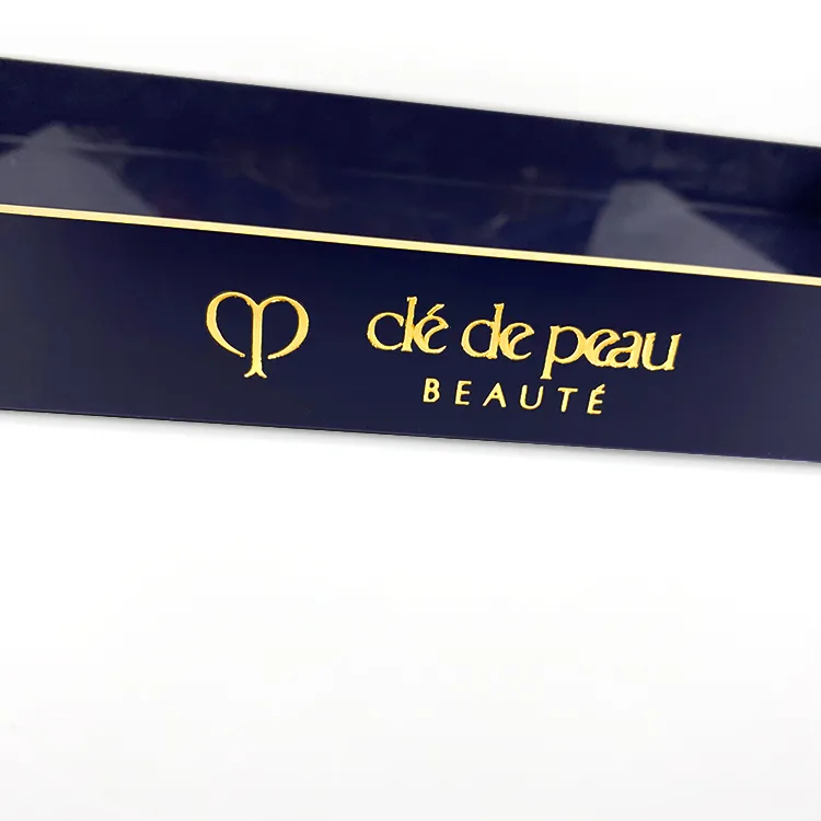 Custom Classic Gold Pating Edge Acrylic Serving Tray
